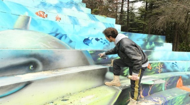 Başkent parkları grafitti sanatçılarına açıldı