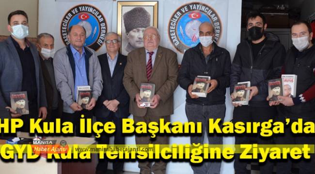 CHP Kula İlçe Başkanı Kasırga’dan GYD Kula Temsilciliğine Ziyaret