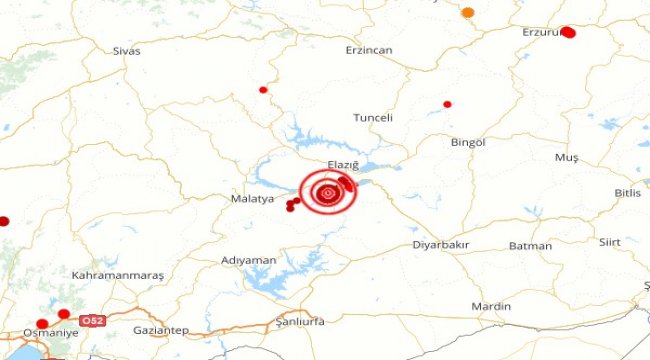 Elazığ'da deprem
