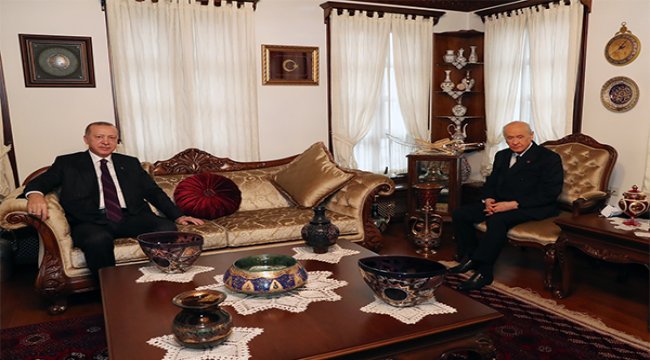 Erdoğan, Bahçeli’yi evinde ziyaret etti