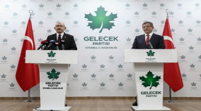 Kılıçdaroğlu, Gelecek Partisi Genel Başkanı Ahmet Davutoğlu'nu, ziyaret etti