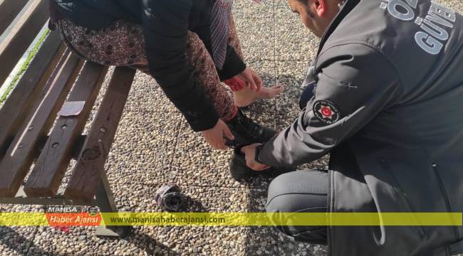Manisa Garaj Güvenliğinden Örnek Davranış