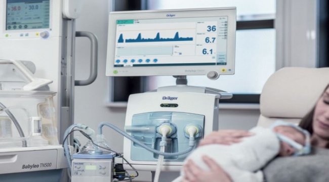 Prematüre bebekler Dräger’le nefes alıyor