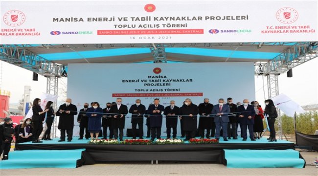Sanko Enerji Salihli JES Santrallerinin açılışı Cumhurbaşkanı tarafından yapıldı