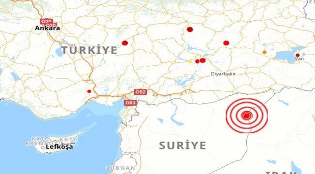 Suriye'de deprem