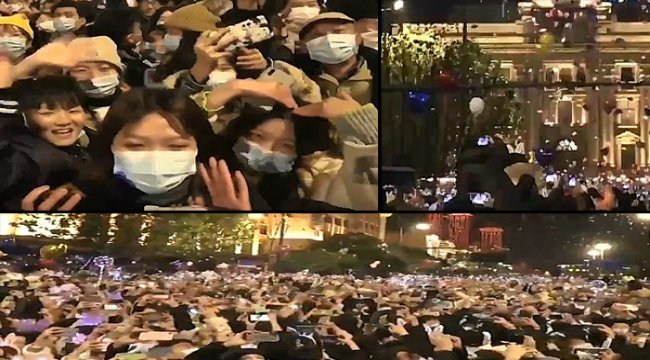 Wuhan’dan gelan 2021 kutlama törenleri şaşkınlık yarattı