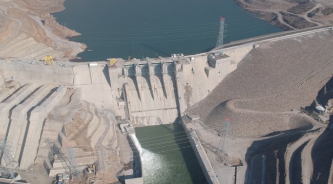 500 MW kapasiteli Aşağı Kaleköy Hidroelektrik Santrali'ni tamamlandı