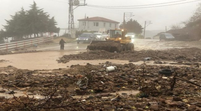 Bornova’da sel alarmı