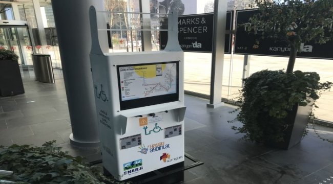 CK Enerji Boğaziçi Elektrik’ten Kanyon’a akülü sandalye şarj istasyonu