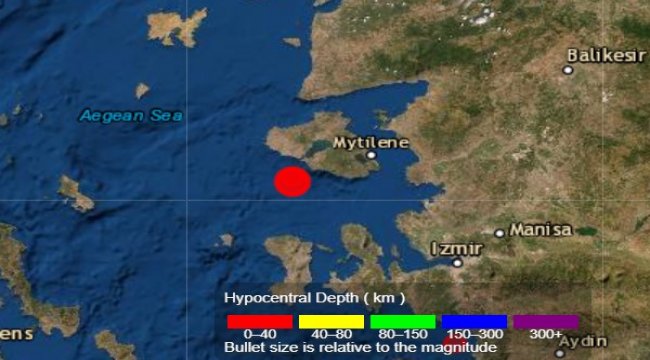 Ege'de deprem