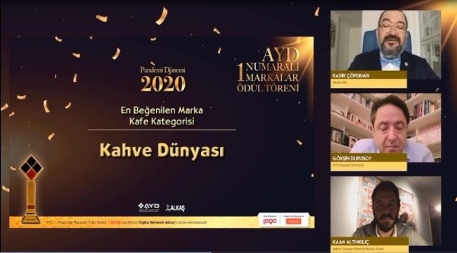 En İyi Kafe Kategorisi’nde AYD ödülü