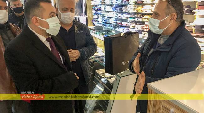 Eryılmaz Soma’da esnafları dinledi