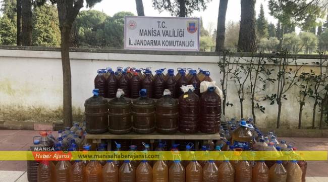 Manisa’da bin 73 litre sahte içki ele geçirildi
