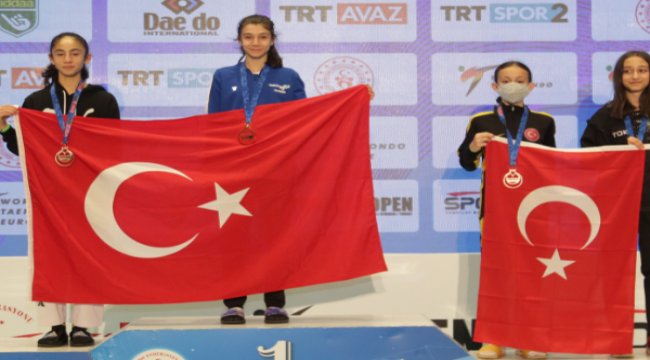 Amatör sporcularından altın gurur