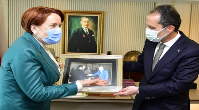 Fatih Erbakan Akşener’i ziyaret etti