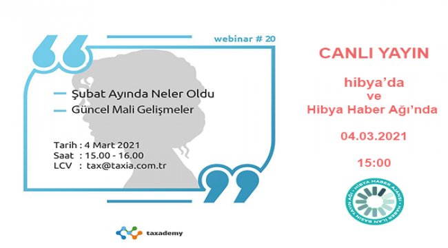 Şubat ayı Mali/Vergisel gelişmeler