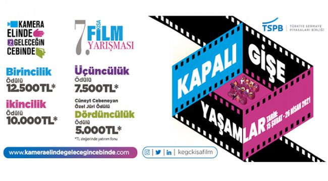 TSPB 7. Kamera Elinde Geleceğin Cebinde Kısa Film Yarışması’na son başvuru tarihi 26 Nisan