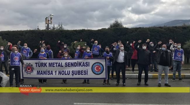 Türk Metal Sendikasından işçilere destek eylemi