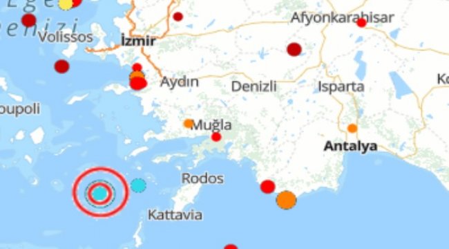 Akdeniz'de deprem