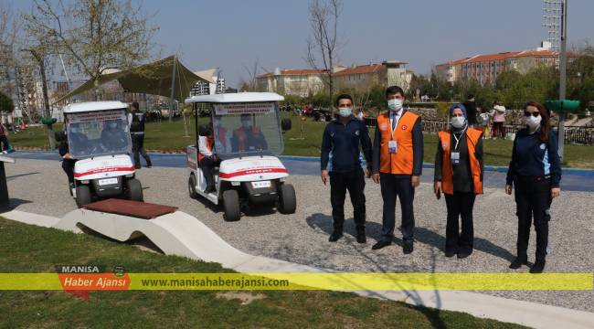 Atatürk Kent Park'ta Covid-19 Denetimi