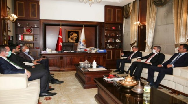 Davutoğlu’ndan Başkan Zeydan Karalar’a nezaket ziyaret