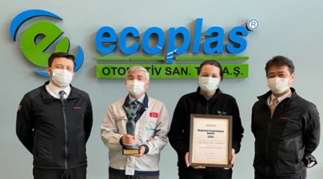 Ecoplas, Toyota tarafından Avrupa Bölgesel Katkı Ödülü’ne layık görüldü