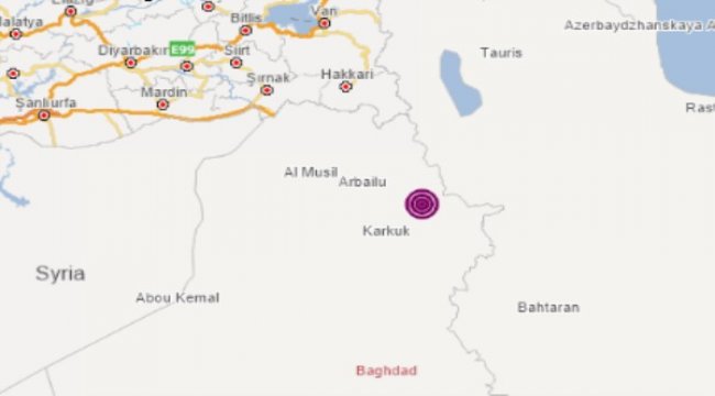 Irak'da deprem