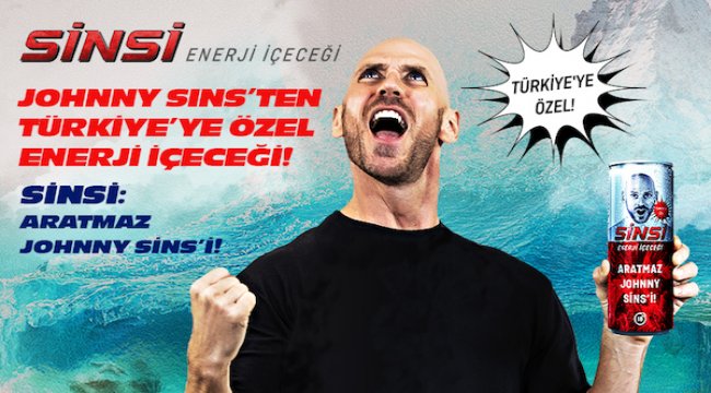 Johnny Sins, Türkiye pazarına Sinsi Enerji içeceği ile girdi