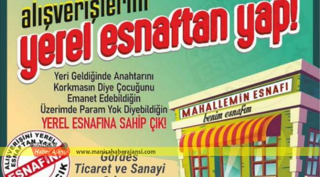 Gördes TSO’dan esnafa destek kampanyası