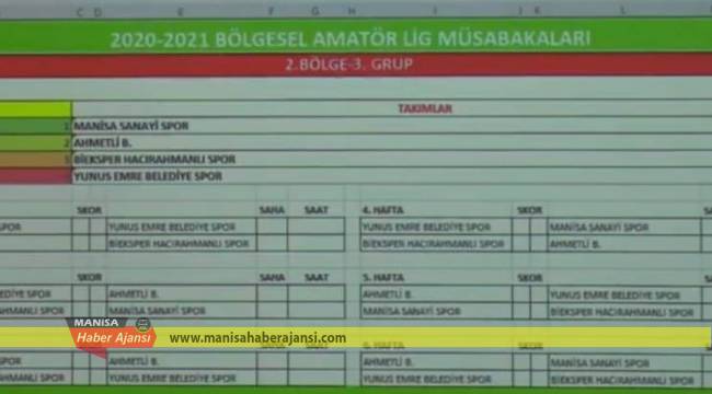 Manisa takımlarının fikstürü belli oldu