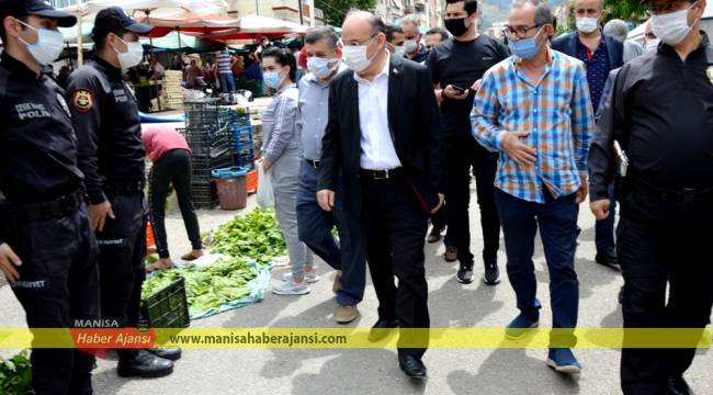 Vali Karadeniz açılan pazarları denetledi