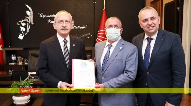 Başkan Yalvaç kuraklık raporunu CHP lideri Kılıçdaroğlu’na sundu