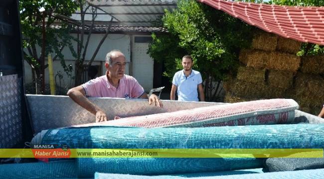 DEMİRCİ’DEN YANGIN BÖLGESİNE HALI GÖNDERİLDİ