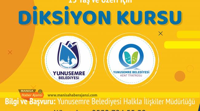 YUNUSEMRE DİKSİYON KURSU DÜZENLİYOR