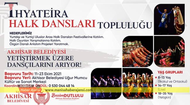 Thyateira halk dansları topluluğu dansçılarını arıyor