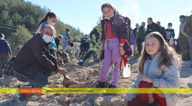 Kula'da Fidanlar Toprakla Buluştu