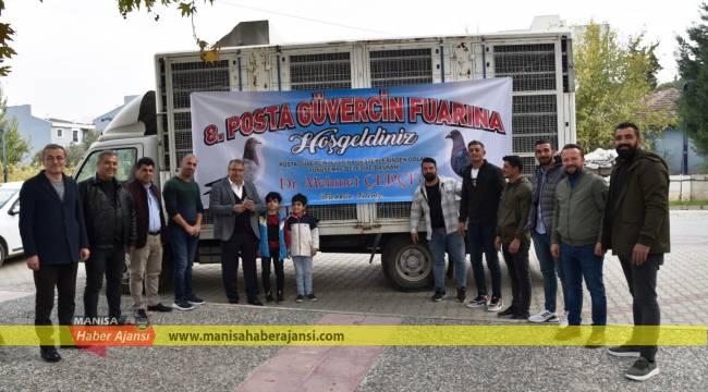 YUNUSEMRE’DE 8. GELENEKSEL POSTA GÜVERCİNİ FUARI YAPILDI
