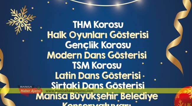 Manisa Büyükşehir Belediyesi Yeni Yıl Konserine Davet Ediyor