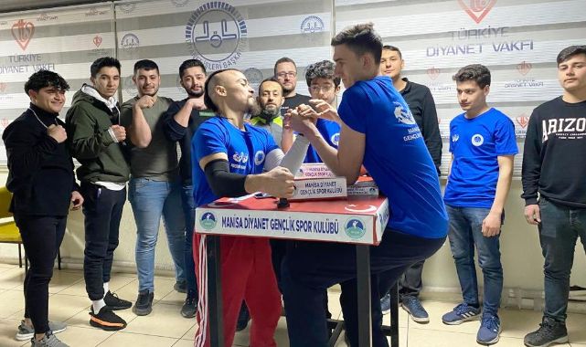 MANİSA DİYANET GENÇLİK SPOR BİLEK GÜREŞİ ŞAMPİYOASINA HAZIR
