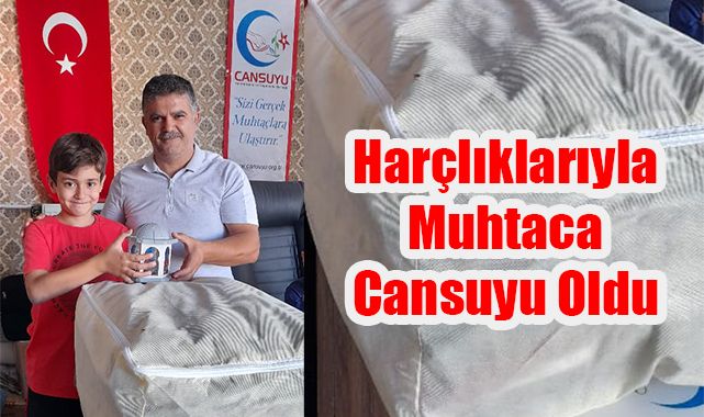 Harçlıklarıyla Muhtaca Cansuyu Oldu