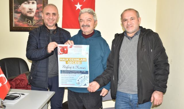 Manisa'da Halk Ozanları Gecesi düzenlenecek
