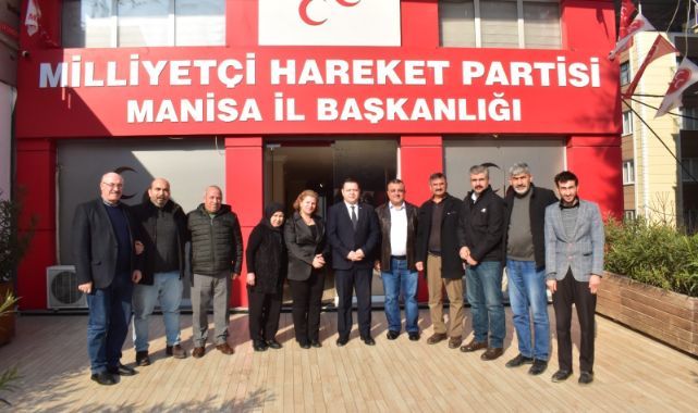 AHLATLILAR DERNEĞİNDEN MHP İL BAŞKANI TOSUNER'E HAYIRLI OLSUN ZİYARETİ