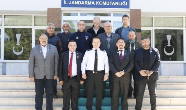 Şehit Allelen Ve Gaziler Derneğinden İl Jandarma Komutani Tombul'a ziyaret