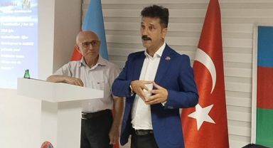 Manisa Azerbaycan Kültür ve Dayanışma Derneği 15 Eylül Bakü'nün düşman işgalinden kurtuluşunun yıl dönümünde söyleşi düzenledi