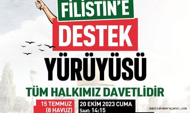 Manisa'da Filistin İçin Cenaze Namazı Kılınıp Yürüyüş Mitingi Düzenlenecek