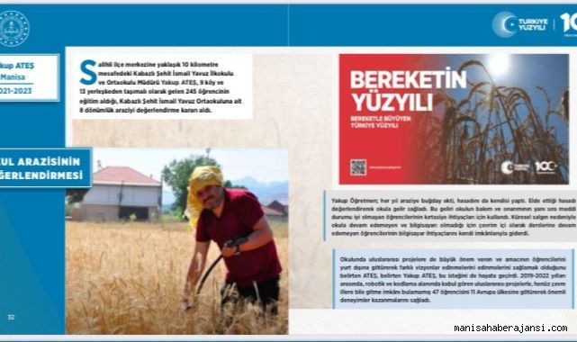 Yaz tatilinde öğrencileri için çalışan Salihlili okul müdürü Maarifin Yüz Akı e-Dergisi’nde