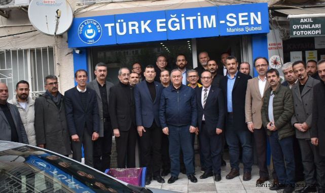 Erkan Akçay Türk Eğitim Sen Manisa Şubesini ziyaret etti