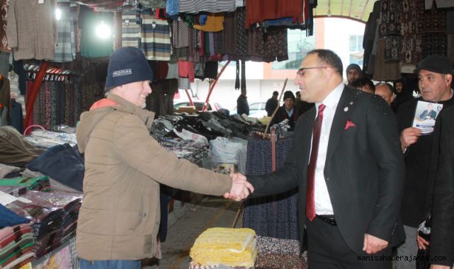 Manisa Büyükşehir Belediye Başkan Adayı Saki Yağarcık, Esnafı Ziyaret Etti