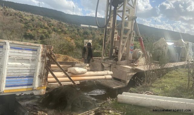 MASKİ, Soma Heciz Mahallesi'ne yeni içme suyu kaynağı için sondaj çalışmalarına başladı