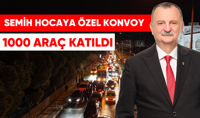 YUNUSEMRE'DE BALABAN İÇİN BİN ARAÇLIK KONVOY